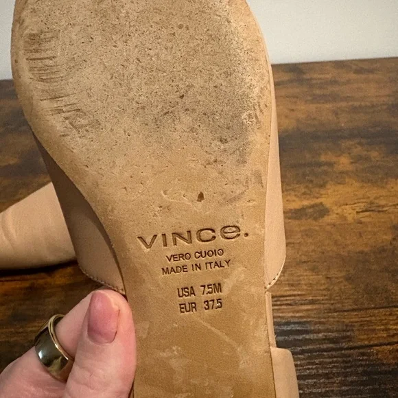 Vince Tan Women's Pointed Loafers - Picture 3 of 3